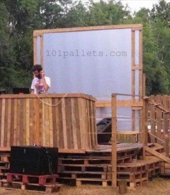 DJ Pallet Stage Garden Party