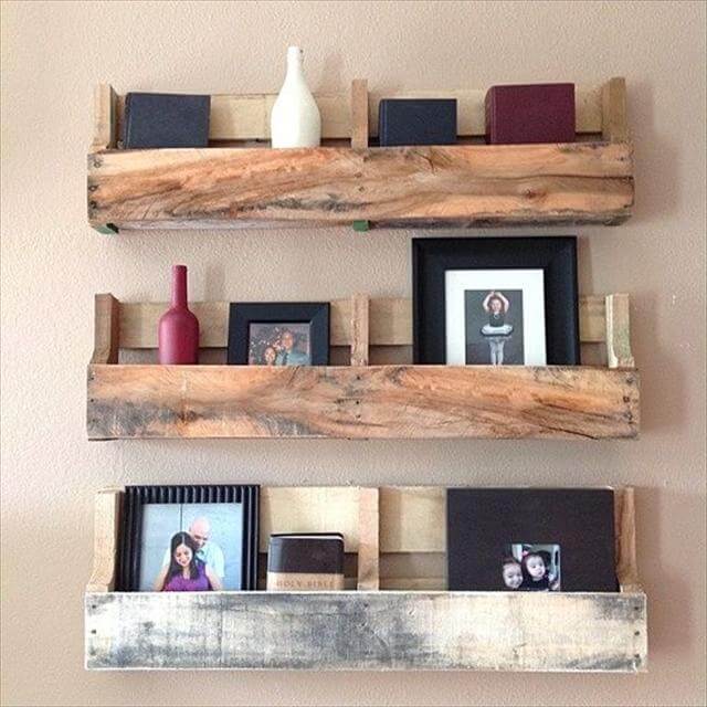 Pallet Wood Shelves 58 Off, Can You Make Shelves From Pallets