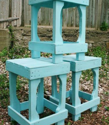 DIY Pallet Bar Stools