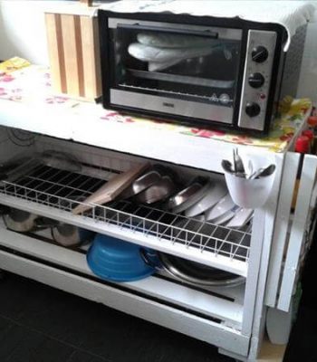 DIY Dish Rack out of Wooden Pallets