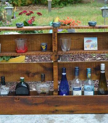 Wooden Pallet Wine Rack