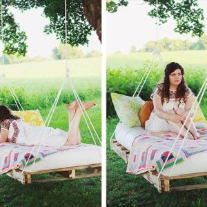 pallet swing bed renovation