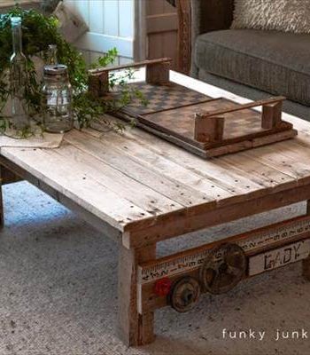 recycled pallet coffee table