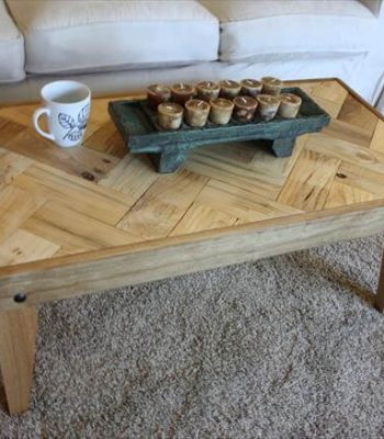 recycled pallet coffee table