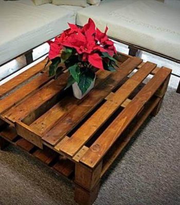 repurposed pallet coffee table