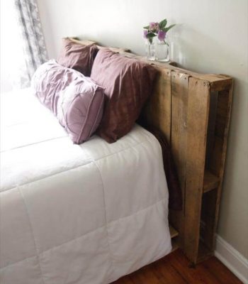 repurposed pallet headboard