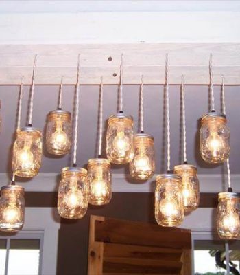 recycled pallet wooden chandelier