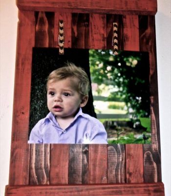 diy pallet picture frame