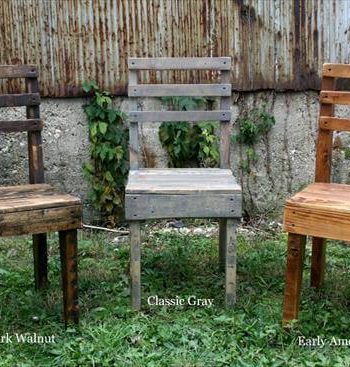 reclaimed pallet chairs