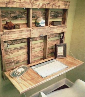 recycled pallet desk