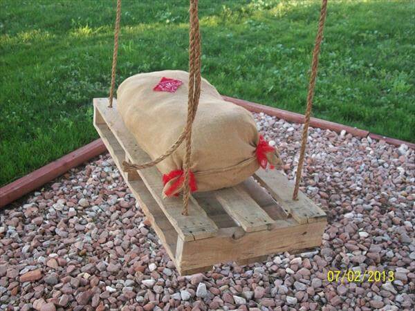 recycled pallet swing