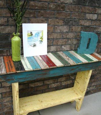 repurposed pallet wooden table