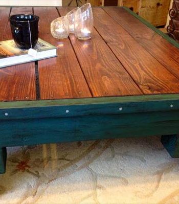 recycled pallet coffee table