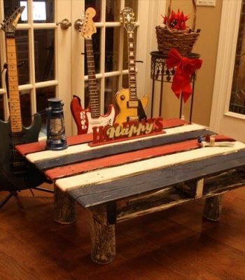 recycled pallet coffee table