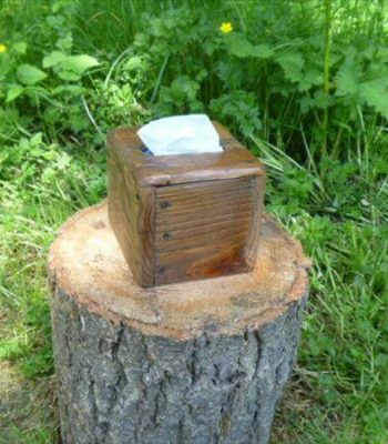 recycled pallet tissue box