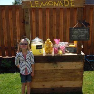 diy pallet lemonade stand