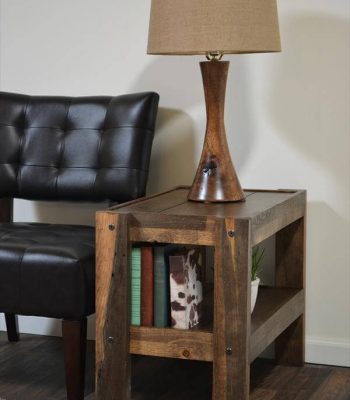 recycled pallet end table