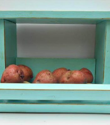 recycled pallet kitchen organizer