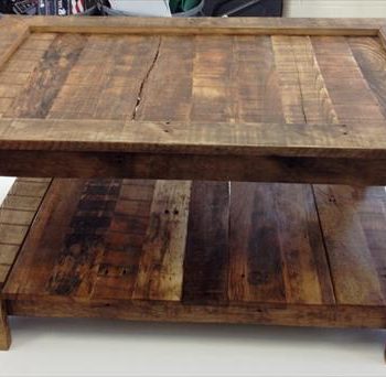 recycled pallet coffee table