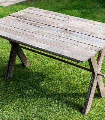 recycled pallet dining table