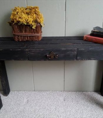 recycled pallet black table