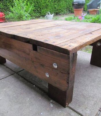 diy industrial pallet coffee table