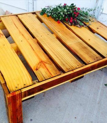 recycled pallet coffee table