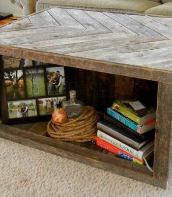 diy pallet chevron coffee table