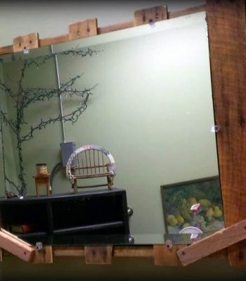 Rustic Pallet Mirror