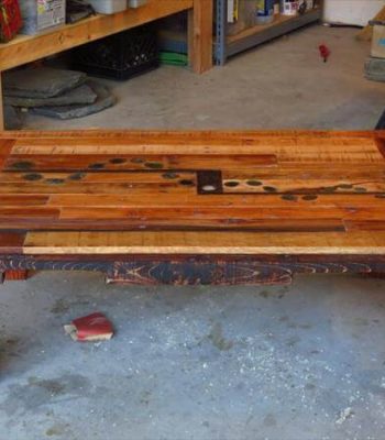 upcycled pallet coffee table