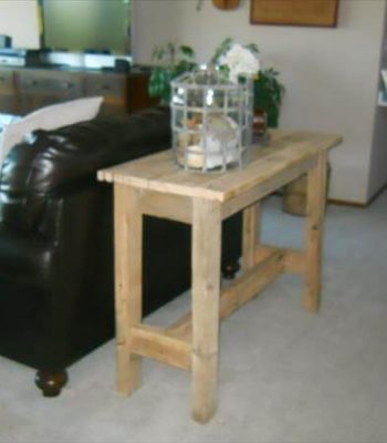handcrafted pallet sofa side table