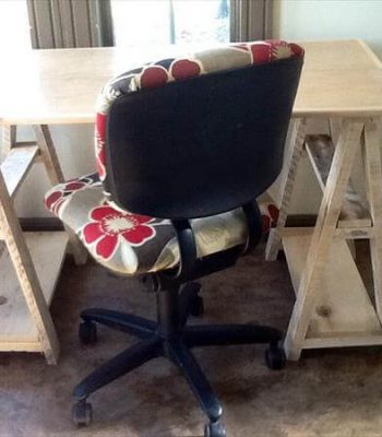 recycled pallet study desk
