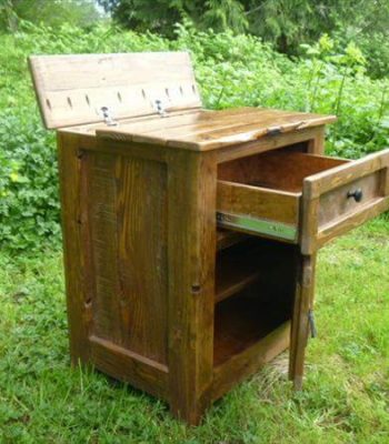 handmade pallet side table and nightstand