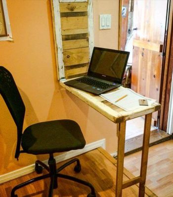 diy pallet fold down computer desk