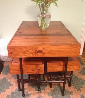 recycled pallet metal dining furniture