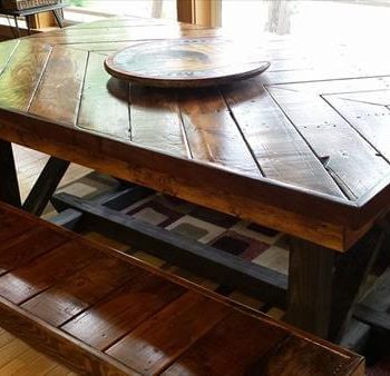 recycled pallet kitchen table
