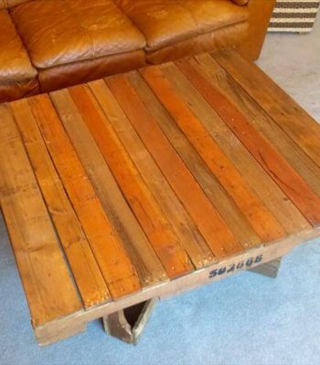 upcycled pallet coffee table