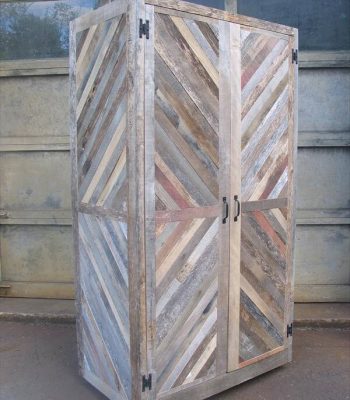 recycled pallet storage cabinet