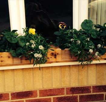 reclaimed pallet rustic pallet window planter