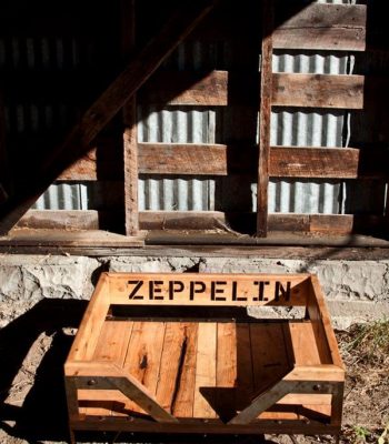 reclaimed pallet dog bed with steel base