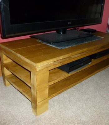 diy pallet media console