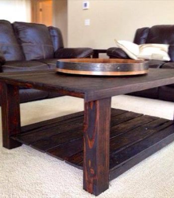 recycled pallet coffee table