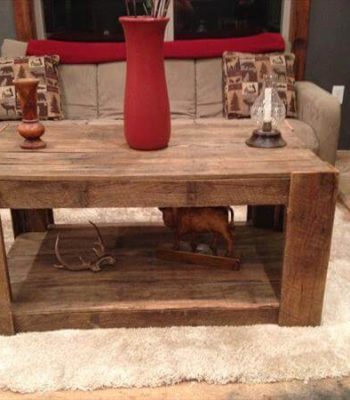 repurposed pallet coffee table