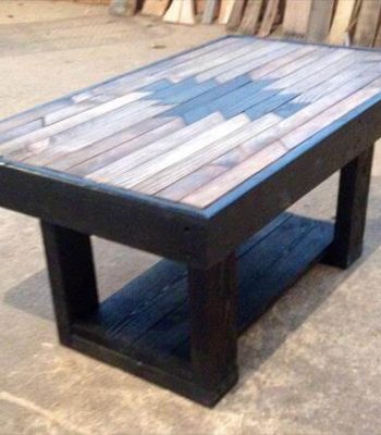 repurposed pallet accent table