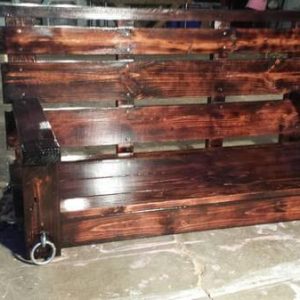 recycled pallet porch swing
