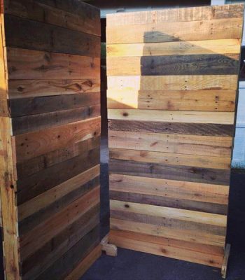 recycled pallet room divider