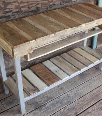 diy pallet console table with storage