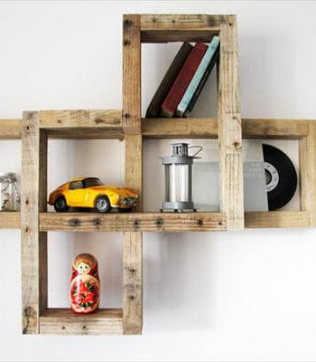 recycled pallet wall decorative wall shelf