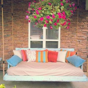 handmade pallet porch swing