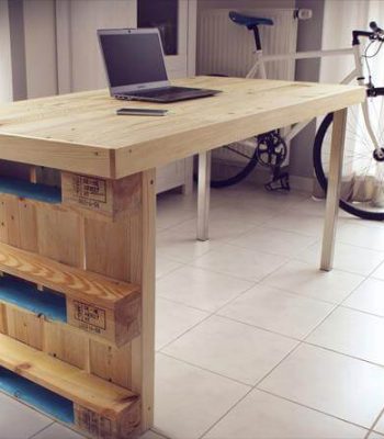 recycled pallet desk